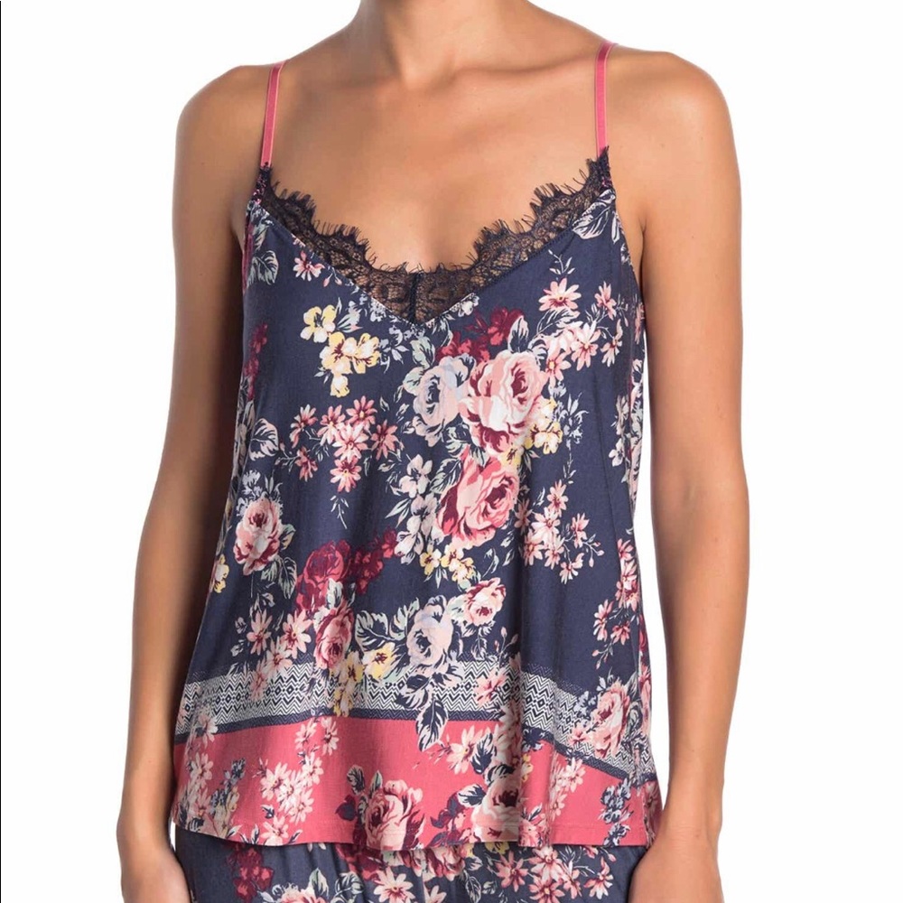 Midnight garden pajama cami